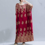 cambioprcaribe Red / One Size Imperial Beauty Kaftan Dress