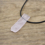 cambioprcaribe Rose Quartz Natural Crytsal Pendent Necklace