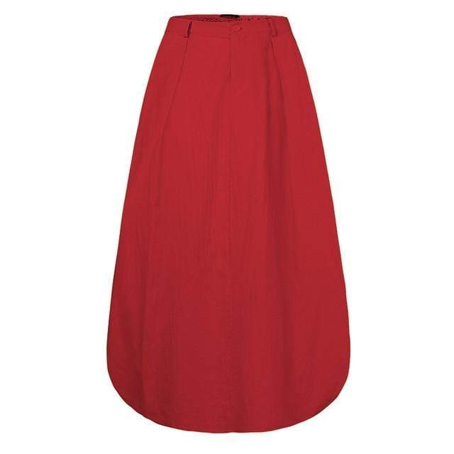 cambioprcaribe Skirts Red / 4XL Florence Oversized Vintage Maxi Skirt