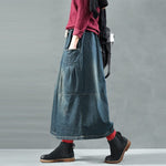 cambioprcaribe Skirts Yuu Vintage Patchwork Denim Skirt