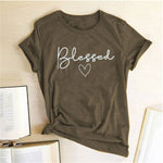 cambioprcaribe T-Shirt AG / S Graphic Blessed Heart T-Shirt