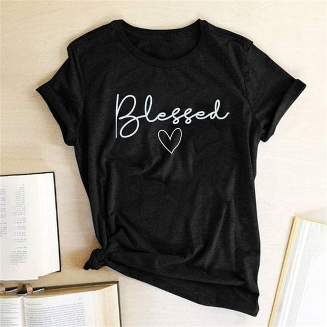 cambioprcaribe T-Shirt BK / M Graphic Blessed Heart T-Shirt