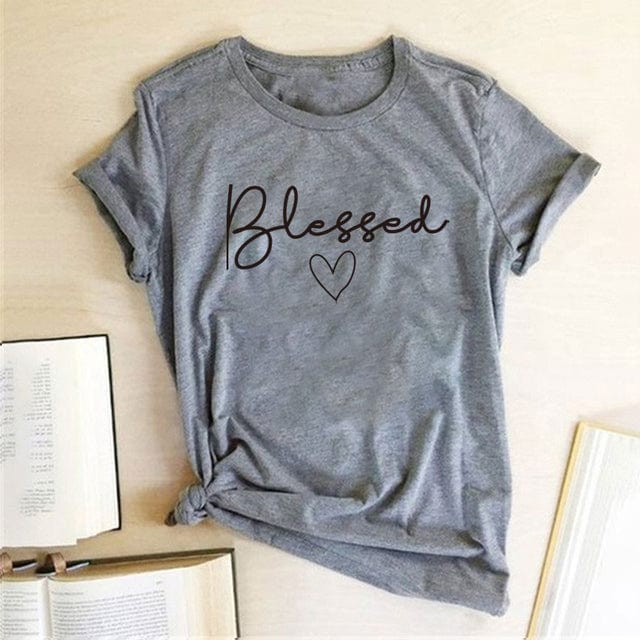 cambioprcaribe T-Shirt GY / S Graphic Blessed Heart T-Shirt