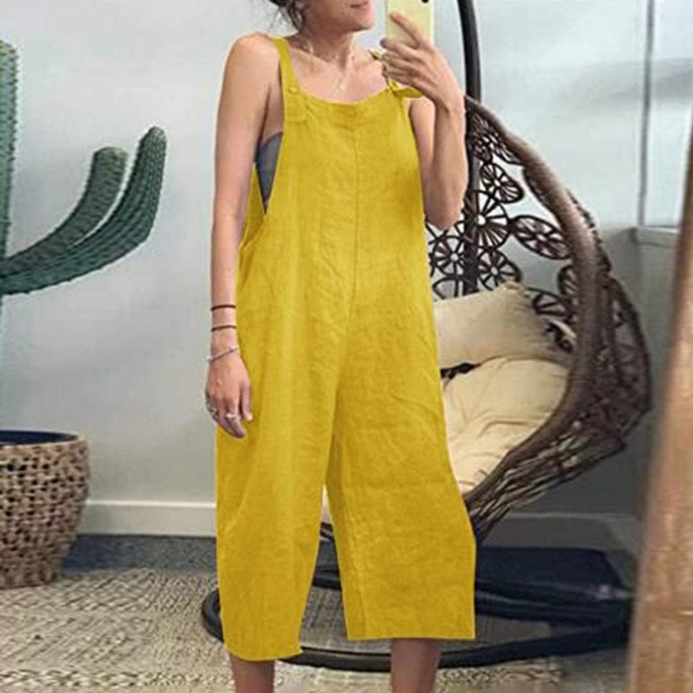 cambioprcaribe Yellow / S Nigy Vintage Sleeveless Overall