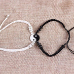 cambioprcaribe Yin Yang Golden Edge (2 Piece Set) Yin Yang Couple Bracelets